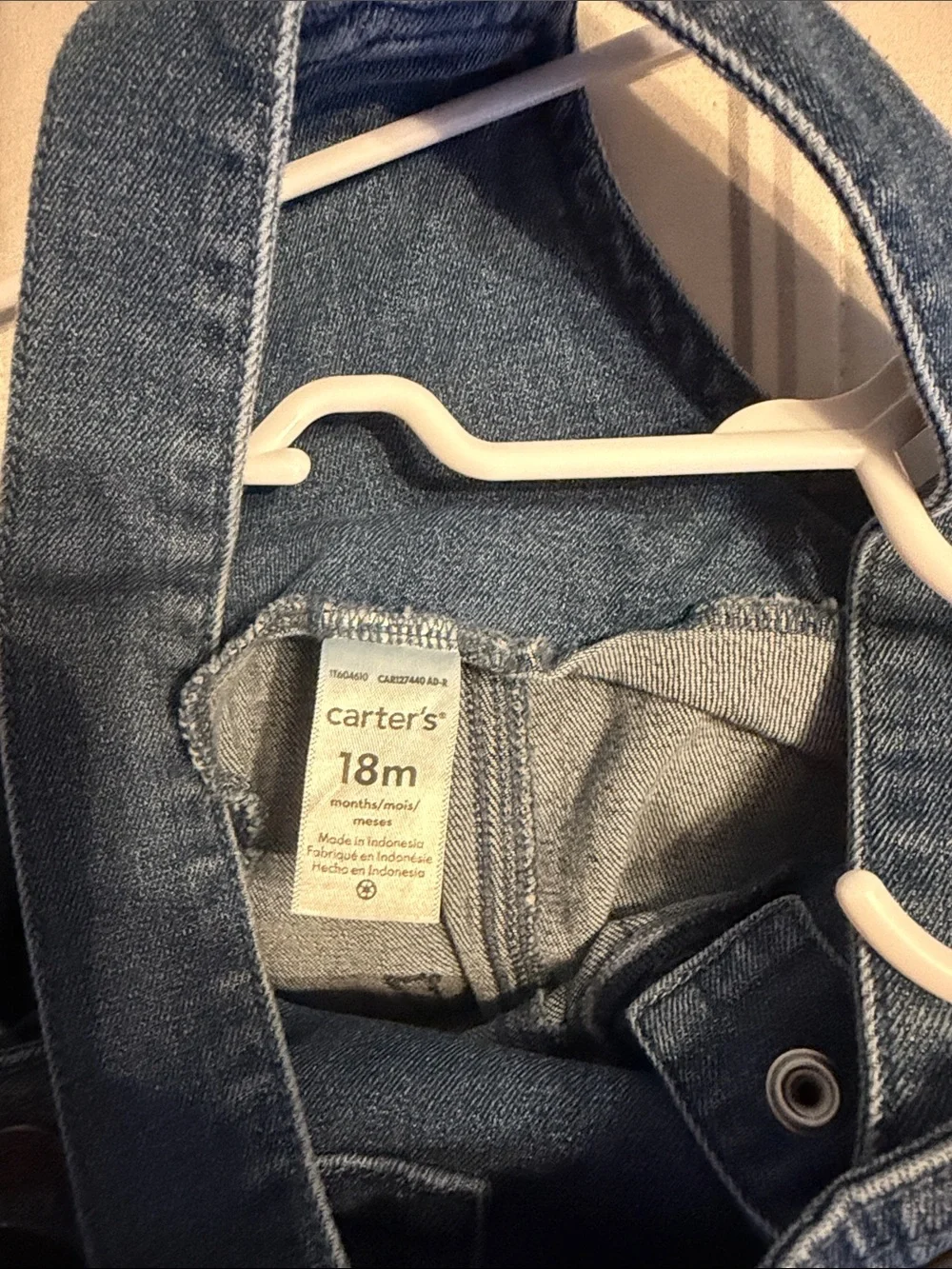 Carter's Blue Denim Kids Overalls